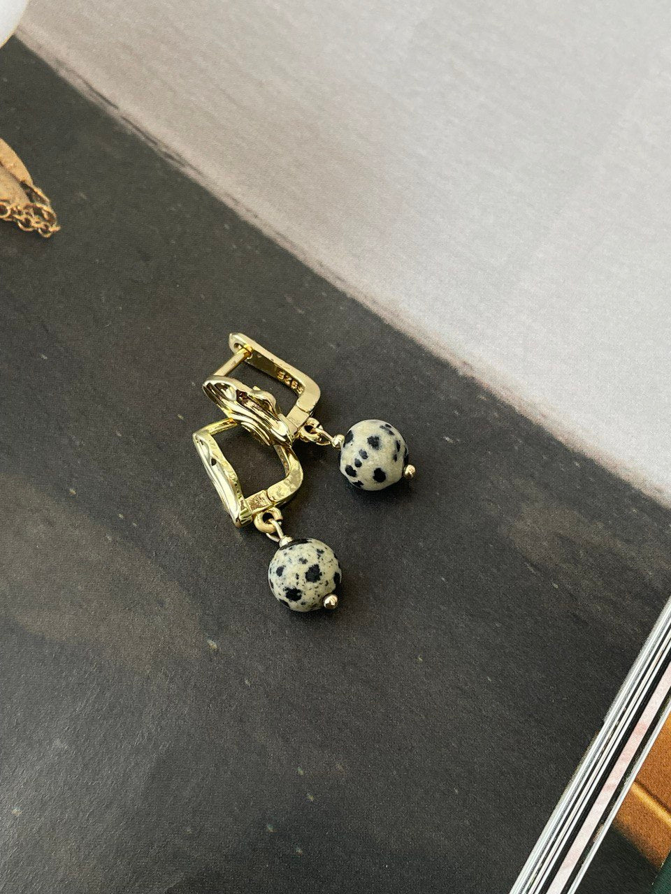 Серьги с яшмой