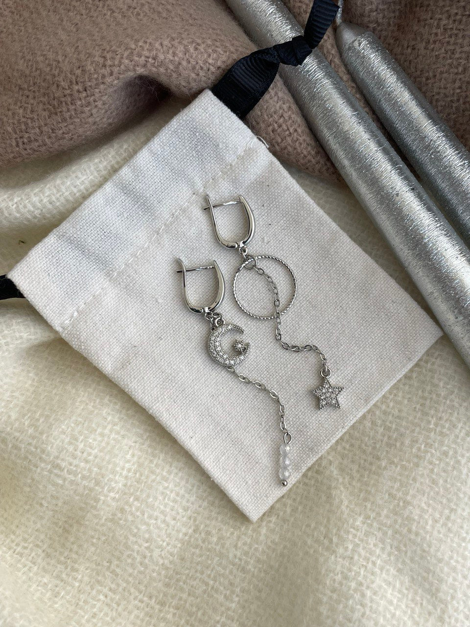 Серьги "Звездная ночь"