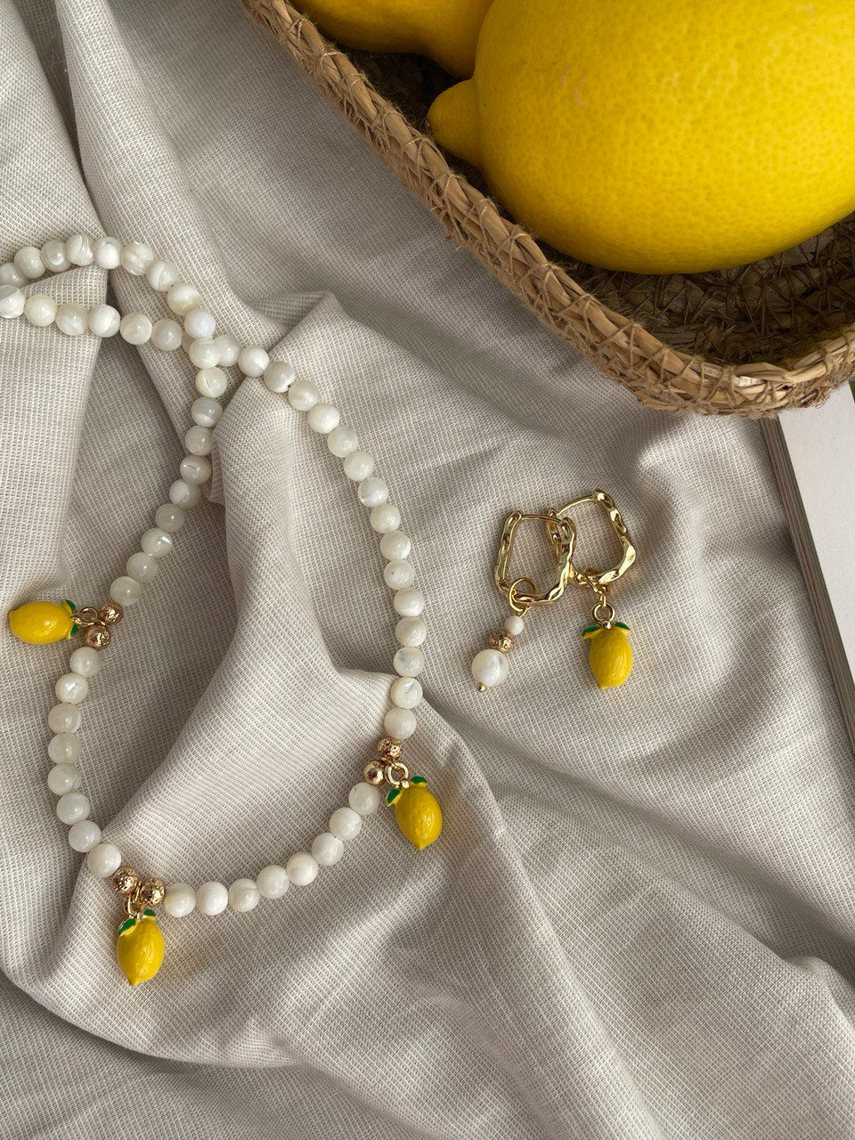 Серьги "Лимонное настроение"