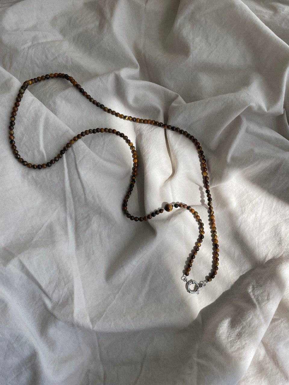 Колье "Макси" из тигрового глаза