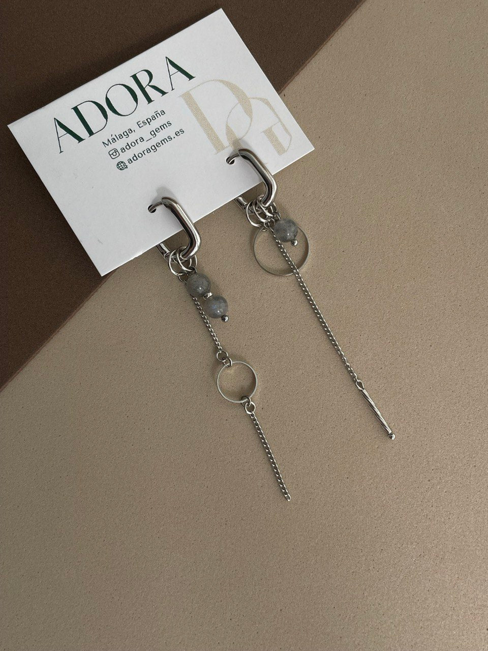 Набор подвесок с лабрадоритом