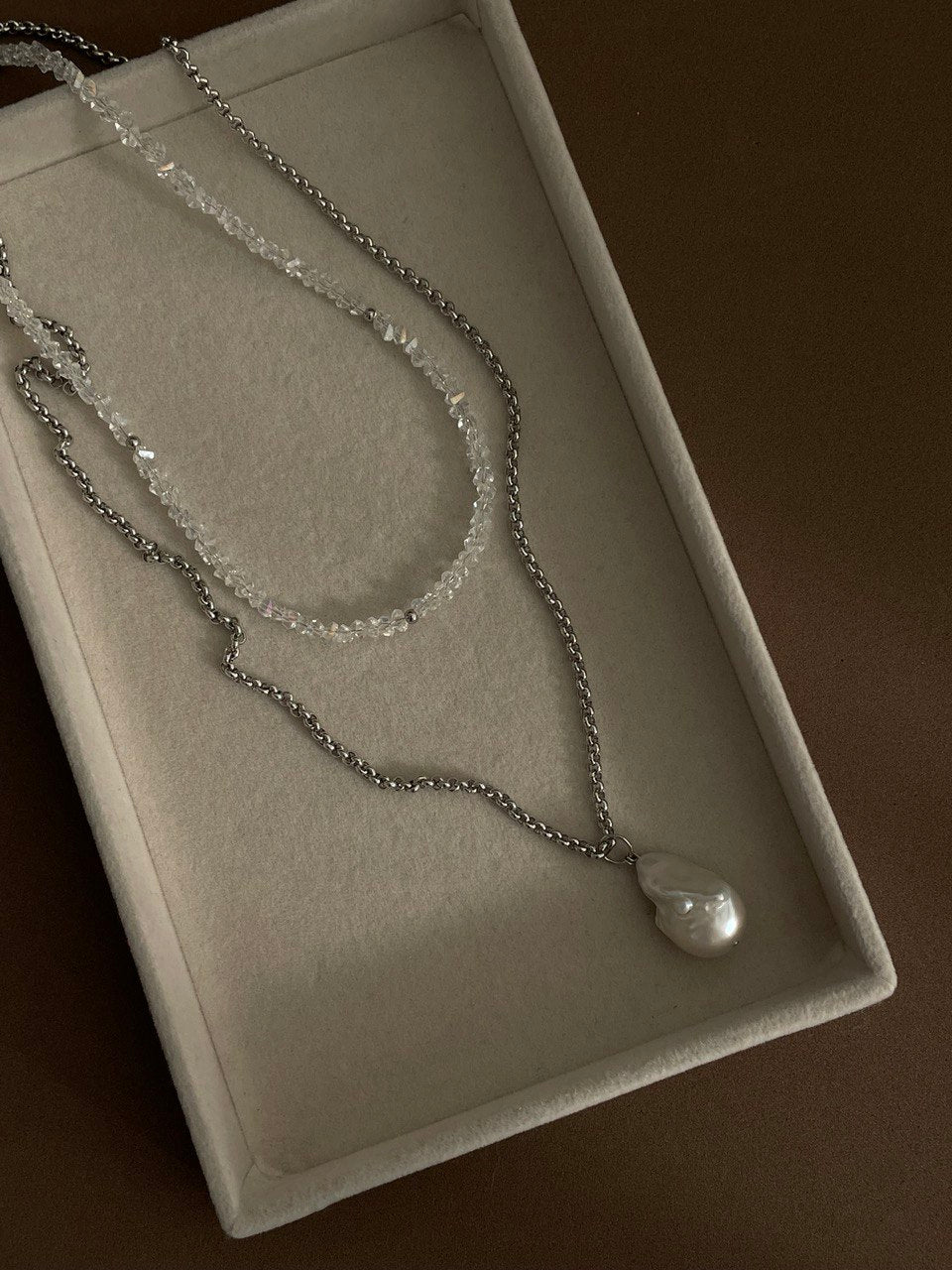 Цепочка с жемчугом