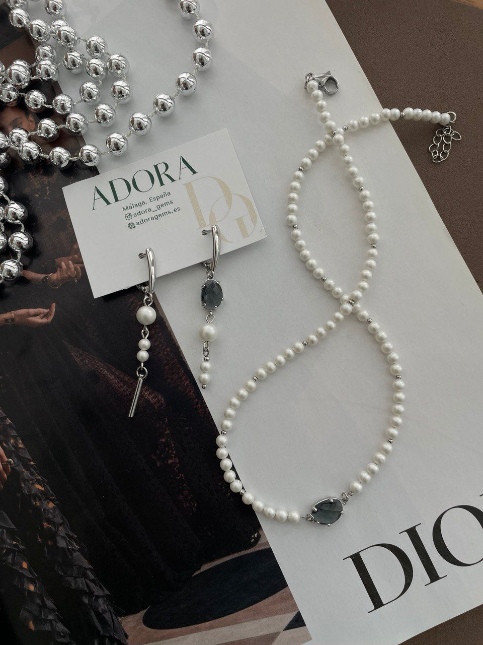 Серьги с кристаллами