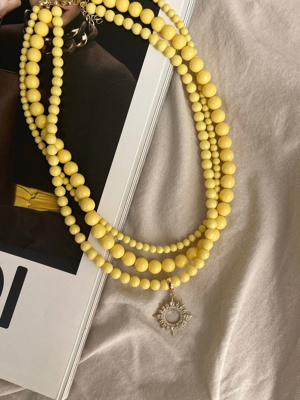 Колье "Лимончелло"