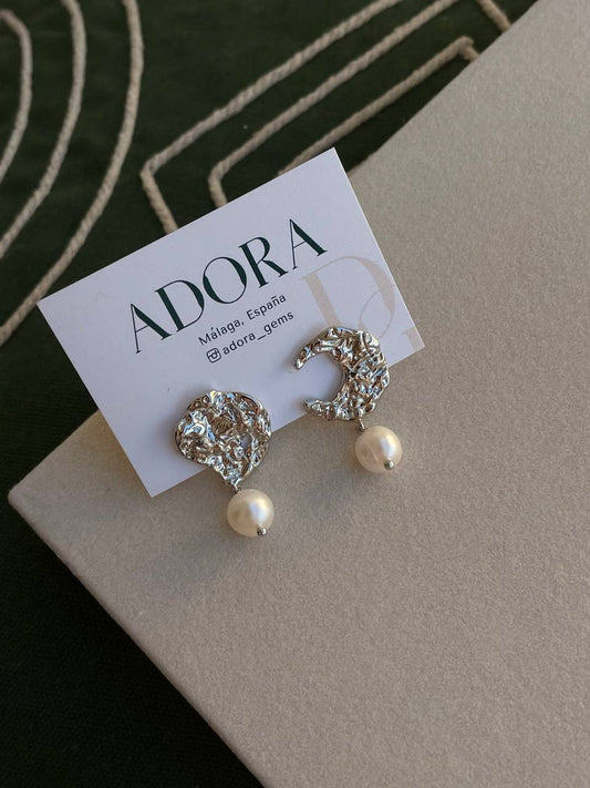 Earrings 'Moon & Sun'