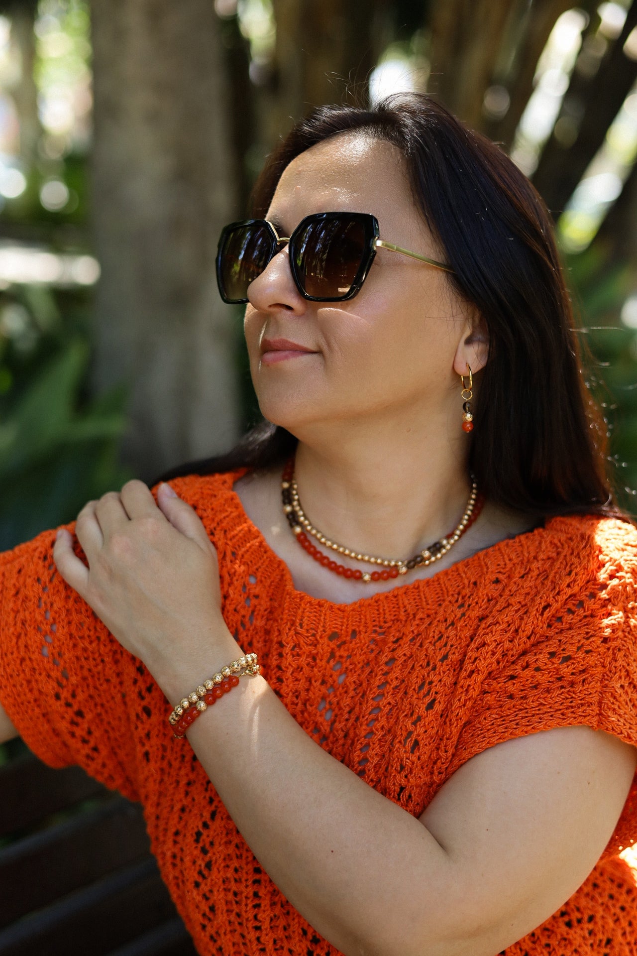 Pulsera de cuarzo ahumado