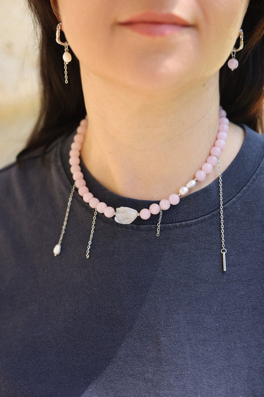 Quartz Necklace "Ice"