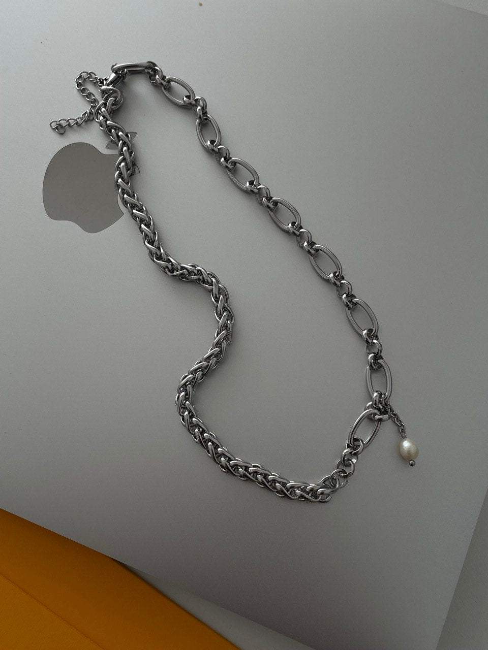 Цепочка асимметричная с жемчужиной