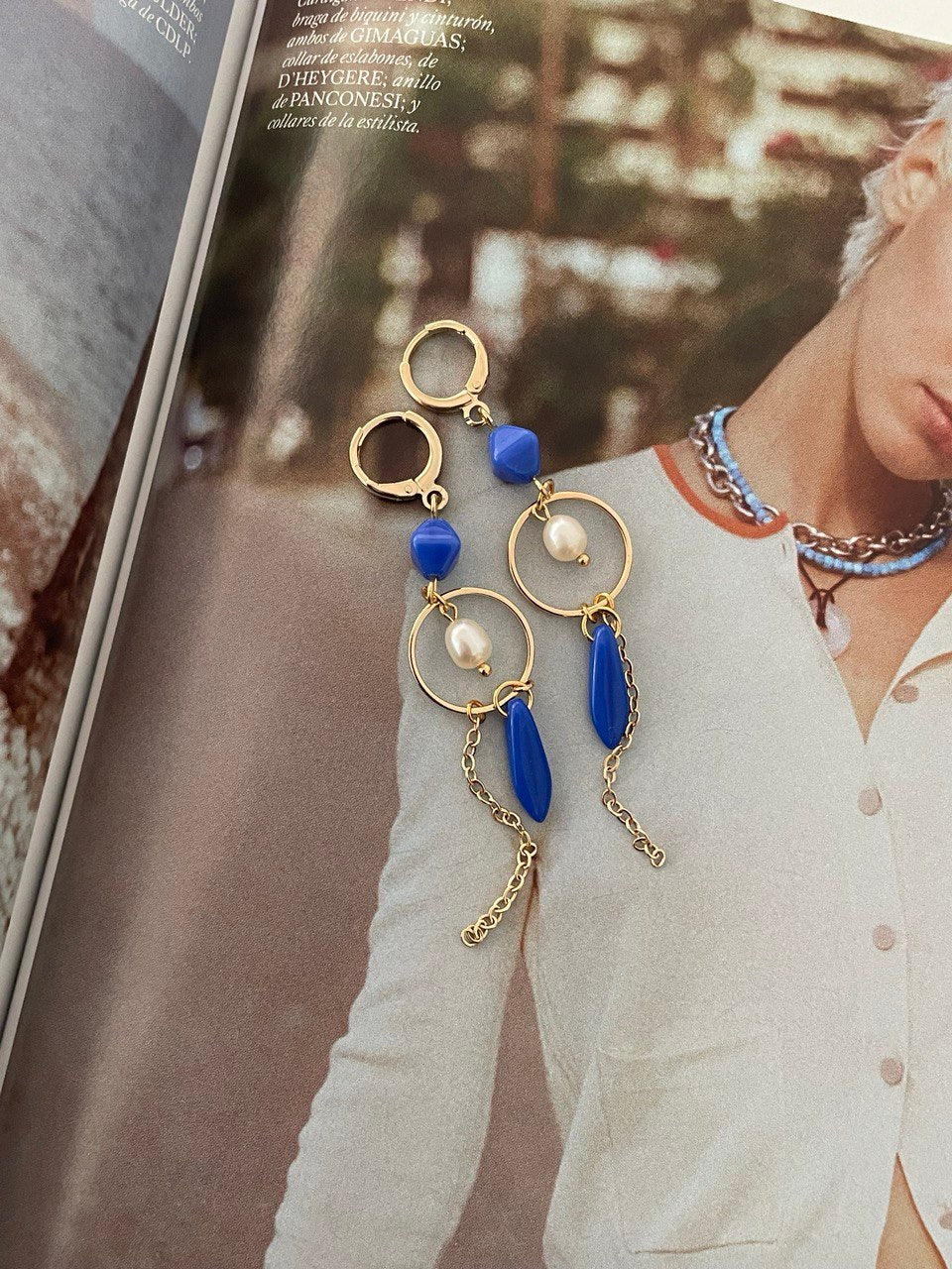 Серьги "Прага" длинные