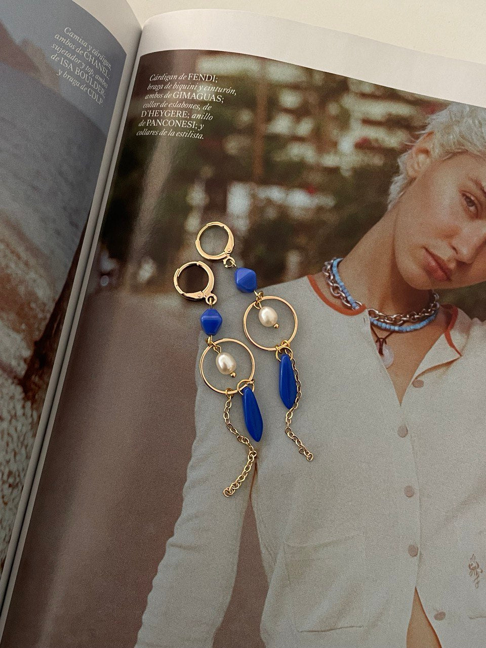 Серьги "Прага" длинные