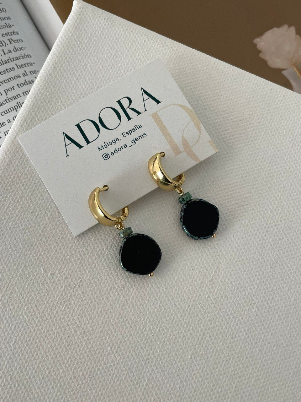 Earrings "Prague" with turquoise