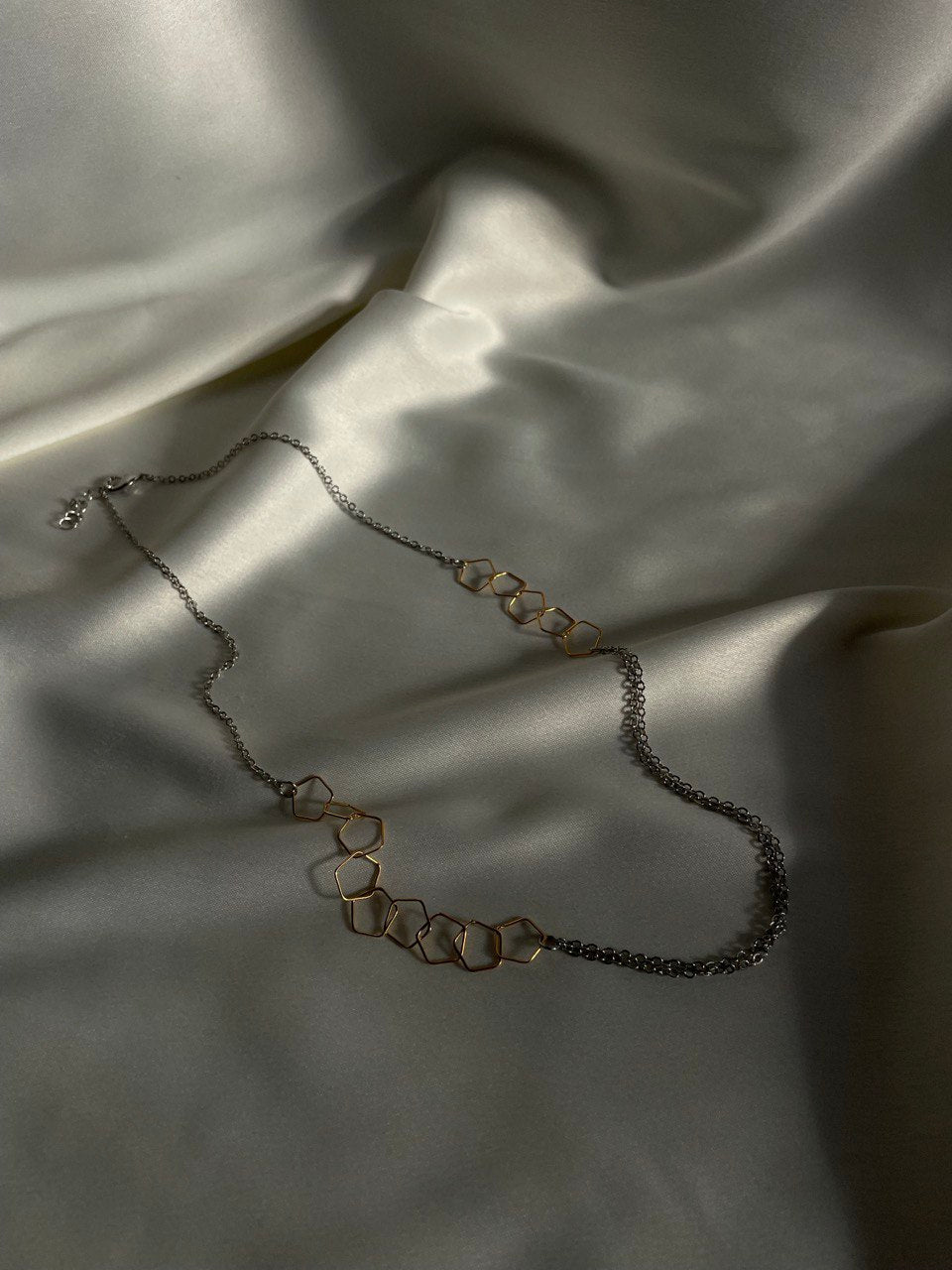 Цепочка биколорная тонкая