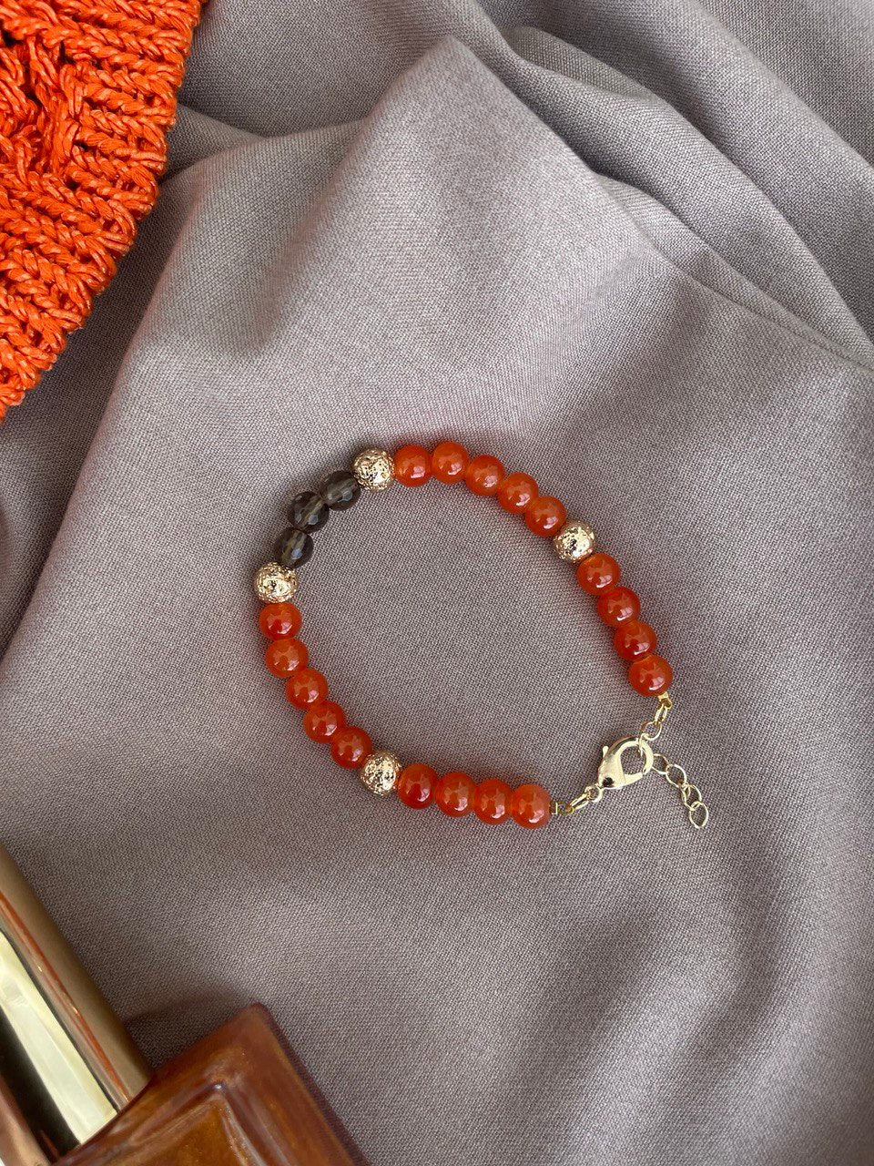 Pulsera de cuarzo ahumado