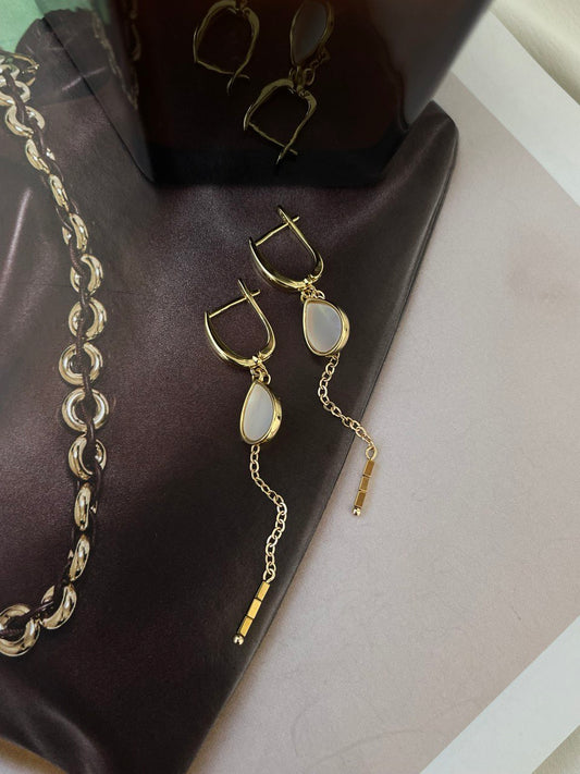 Серьги с перламутром