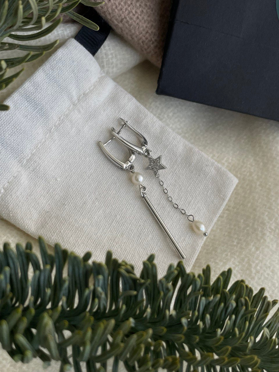 Pendientes con perlas