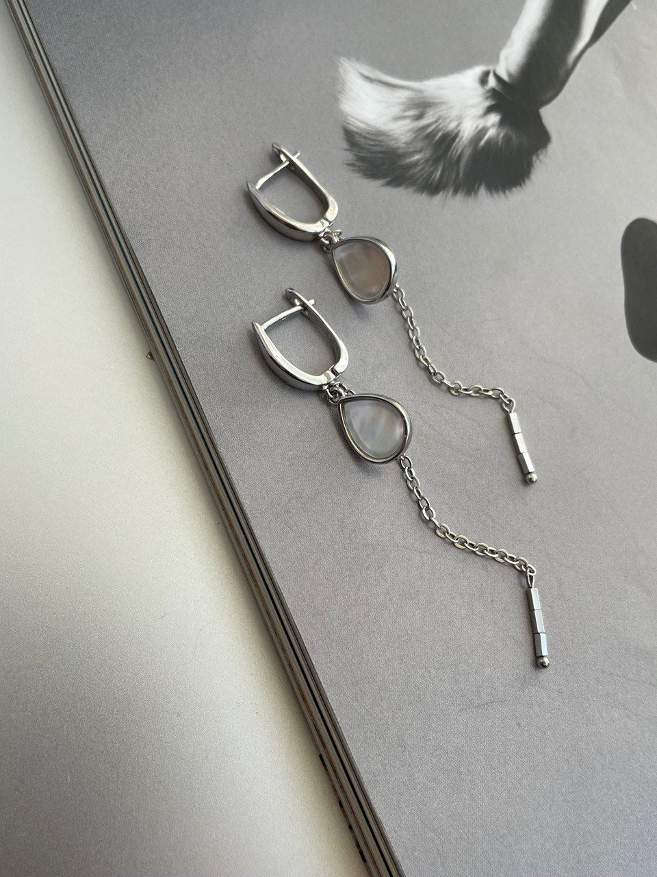 Серьги с перламутром