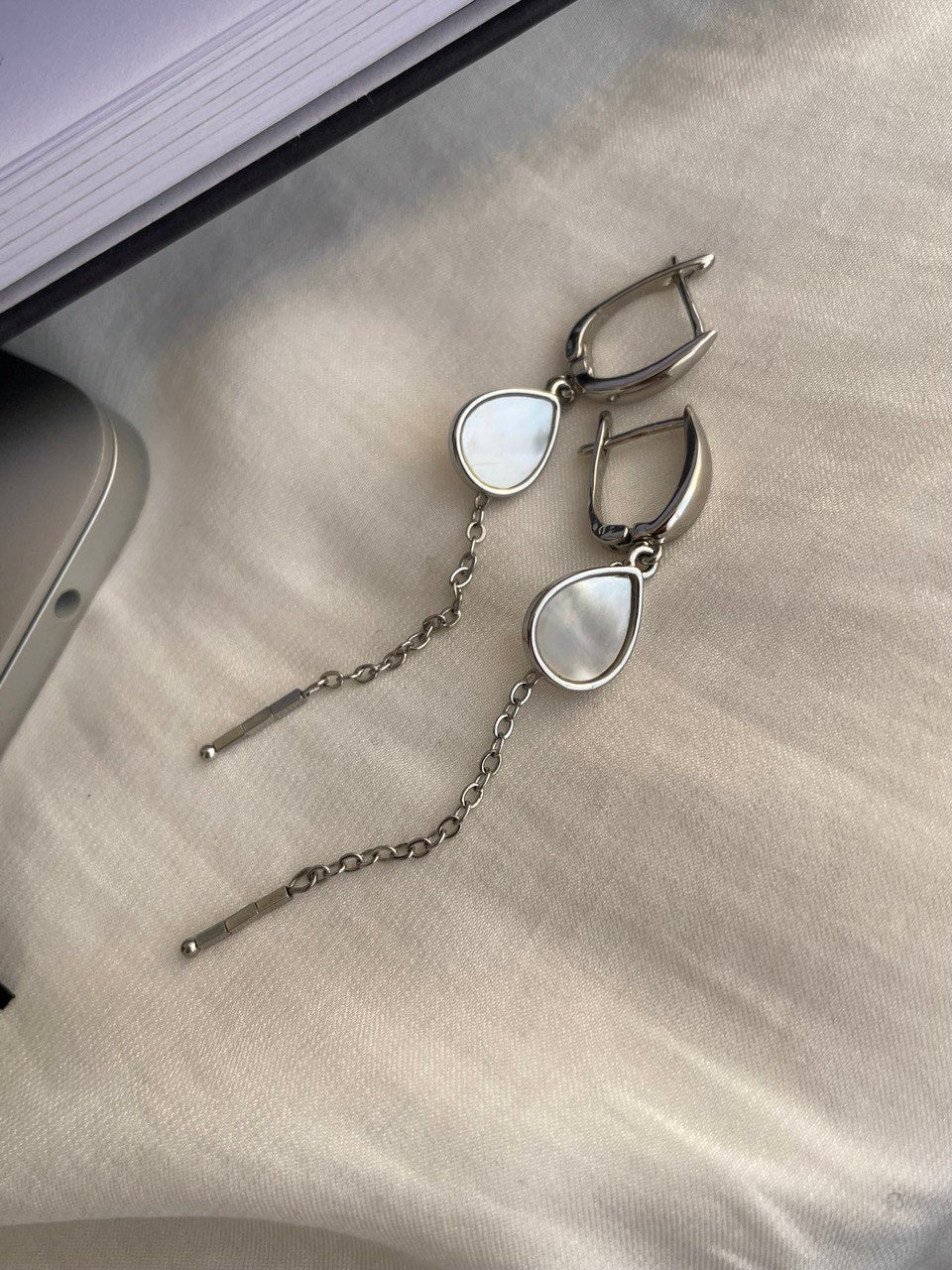 Серьги с перламутром