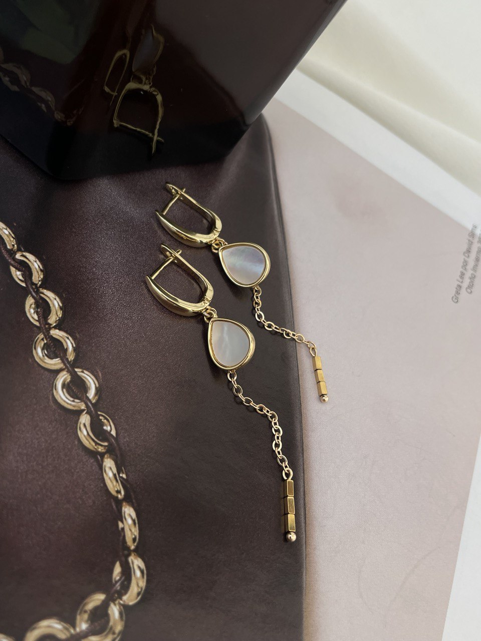 Серьги с перламутром