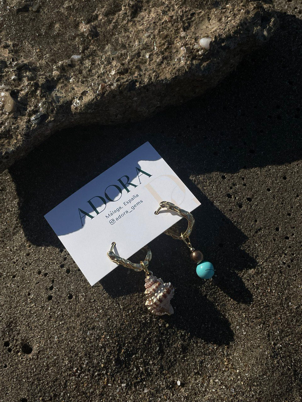 Серьги с ракушкой