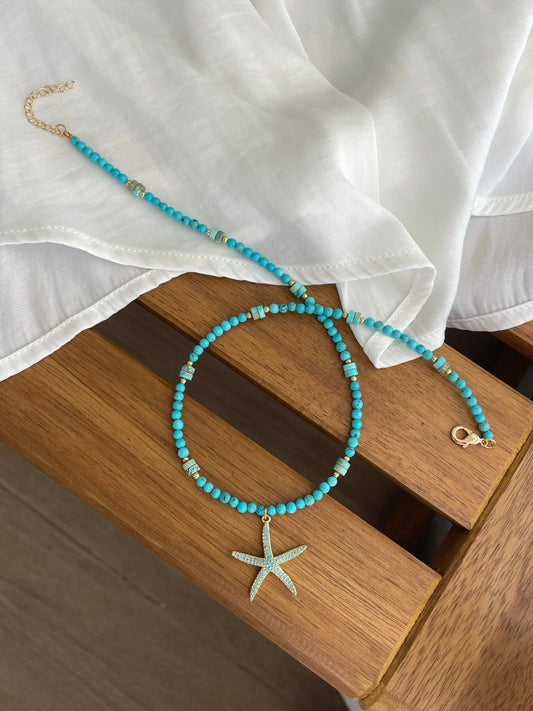 Колье "Море"