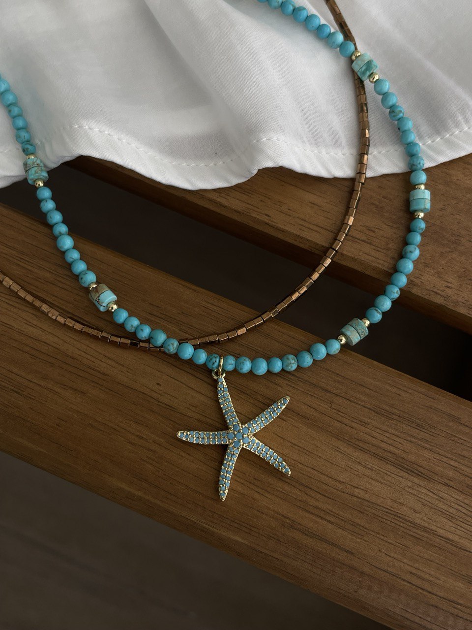 Колье "Море"