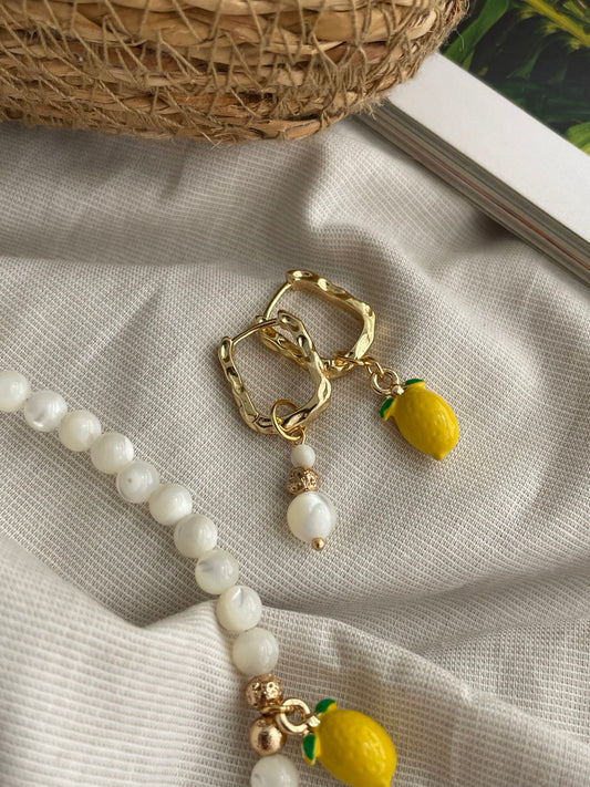 Серьги "Лимонное настроение"