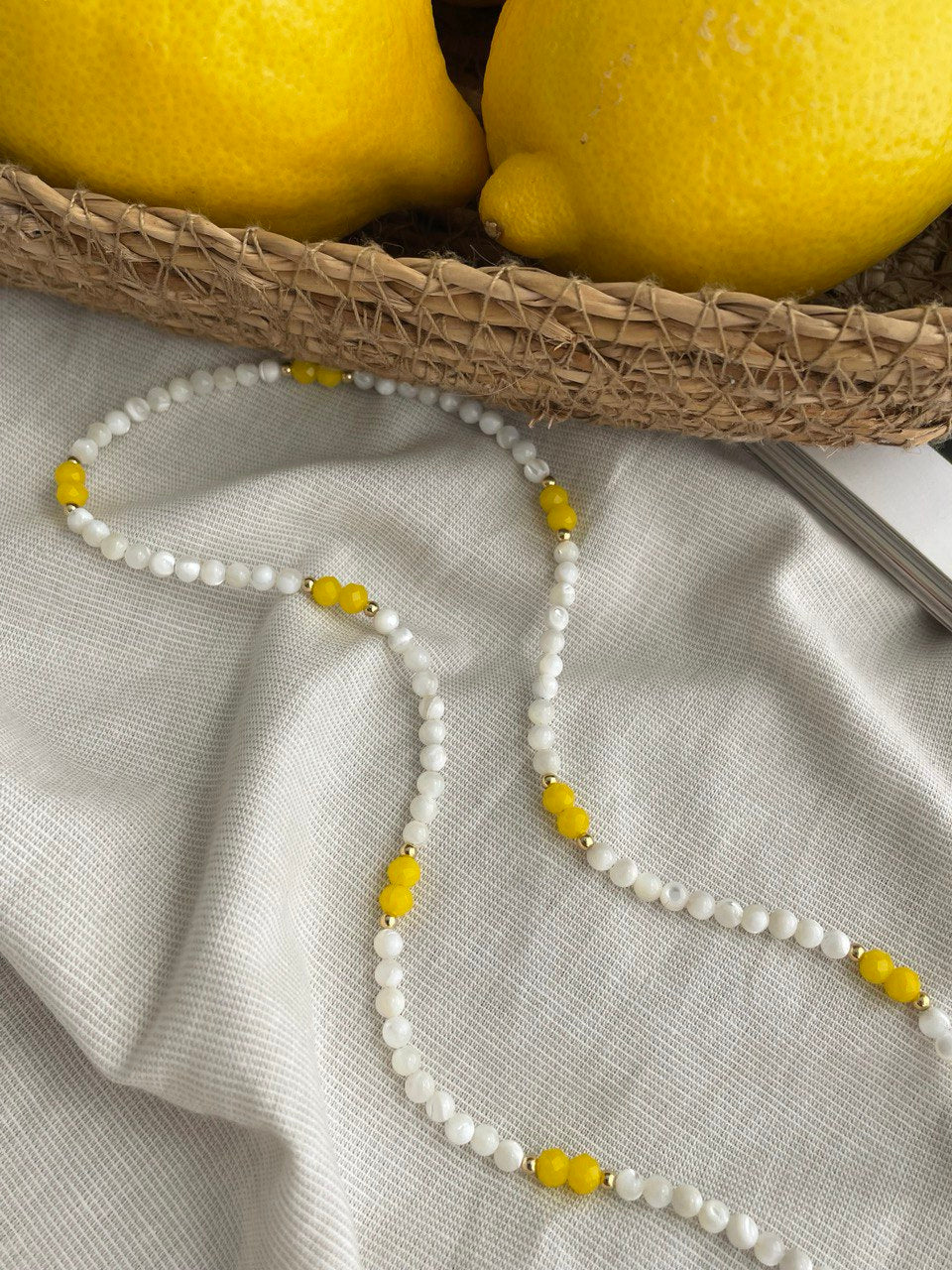 Necklace "Lemon"