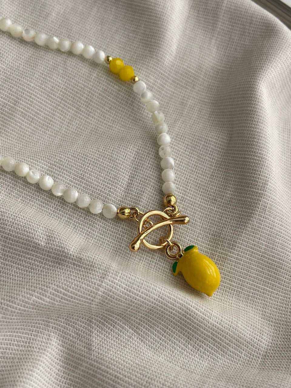Necklace "Lemon"