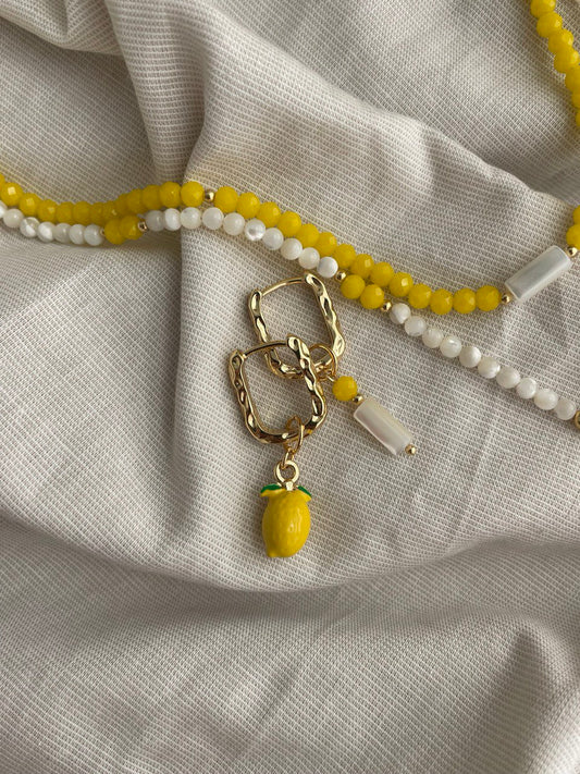 Серьги "Лимонное настроение"