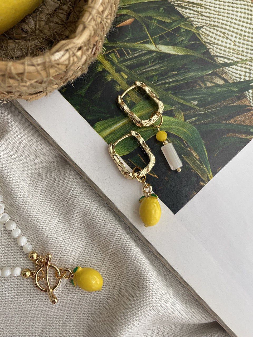 Серьги "Лимонное настроение"