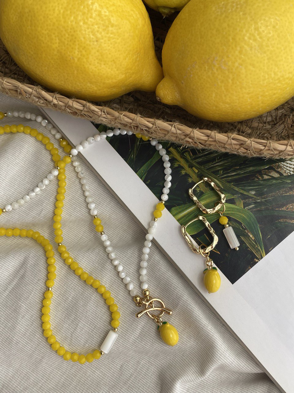 Серьги "Лимонное настроение"