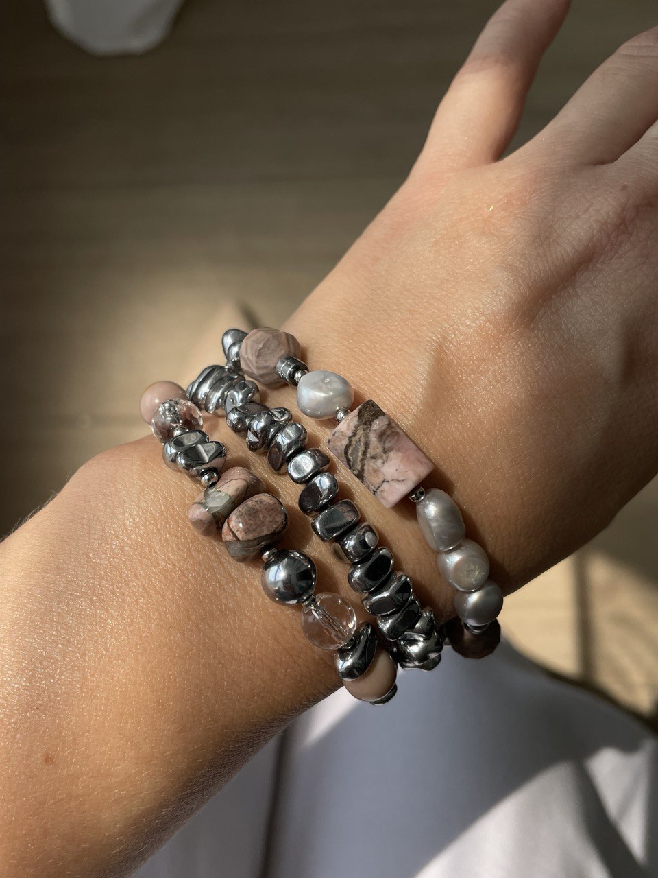 Pulsera con jaspe de Orsk