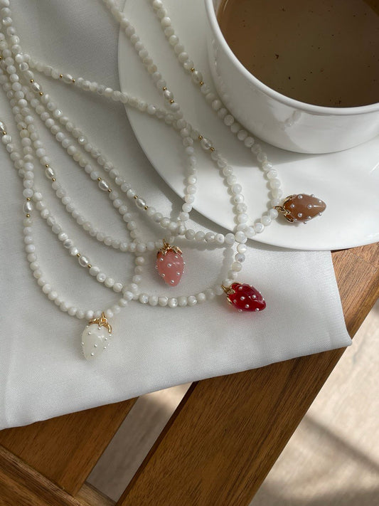 Колье "Клубника"