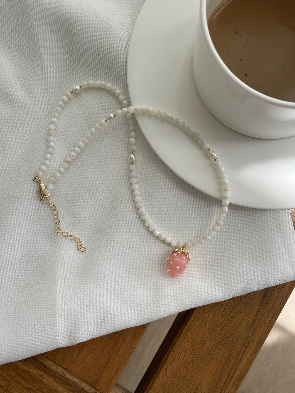 Колье "Клубника"