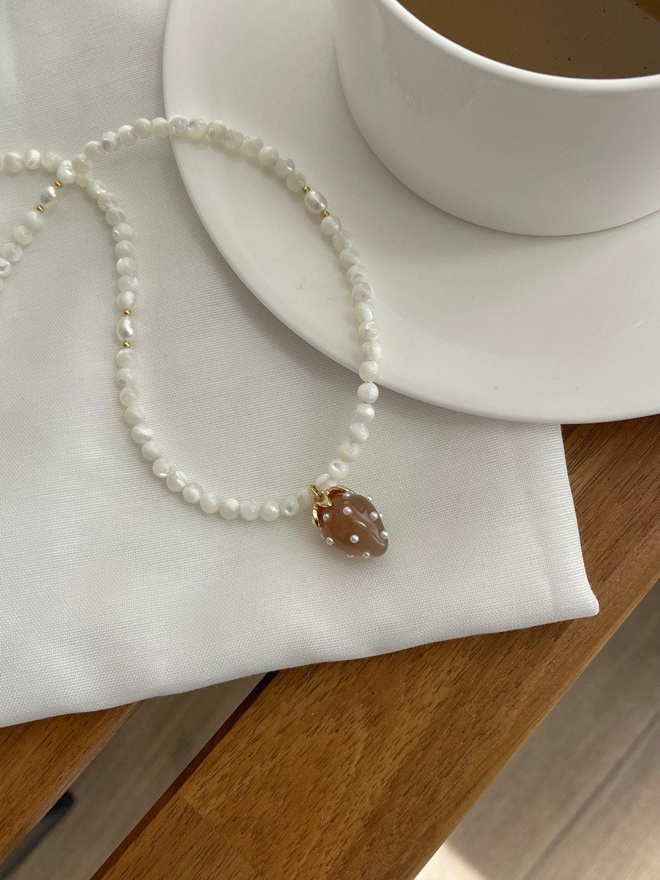 Колье "Клубника"