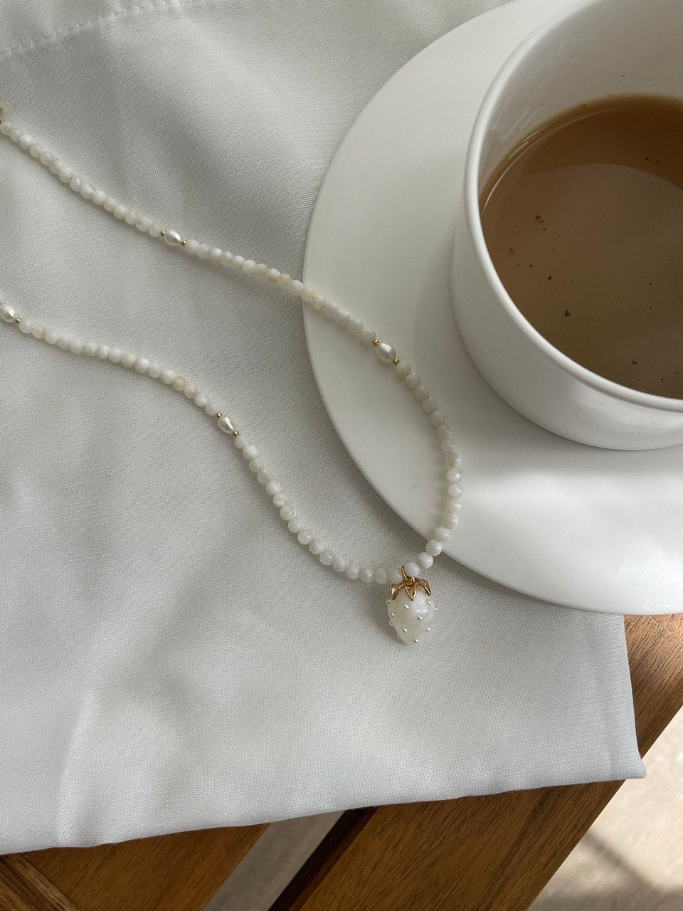 Колье "Клубника"