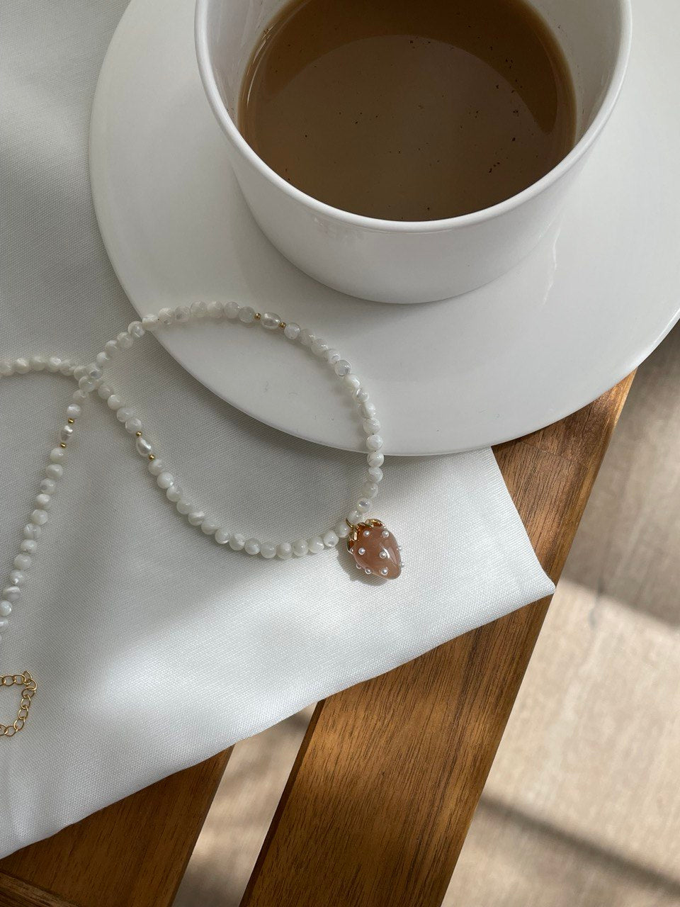 Колье "Клубника"