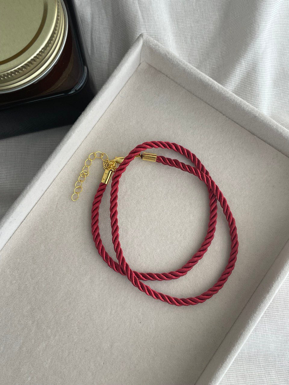 Шнурок бордо