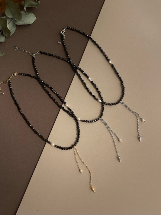 Колье Горький шоколад