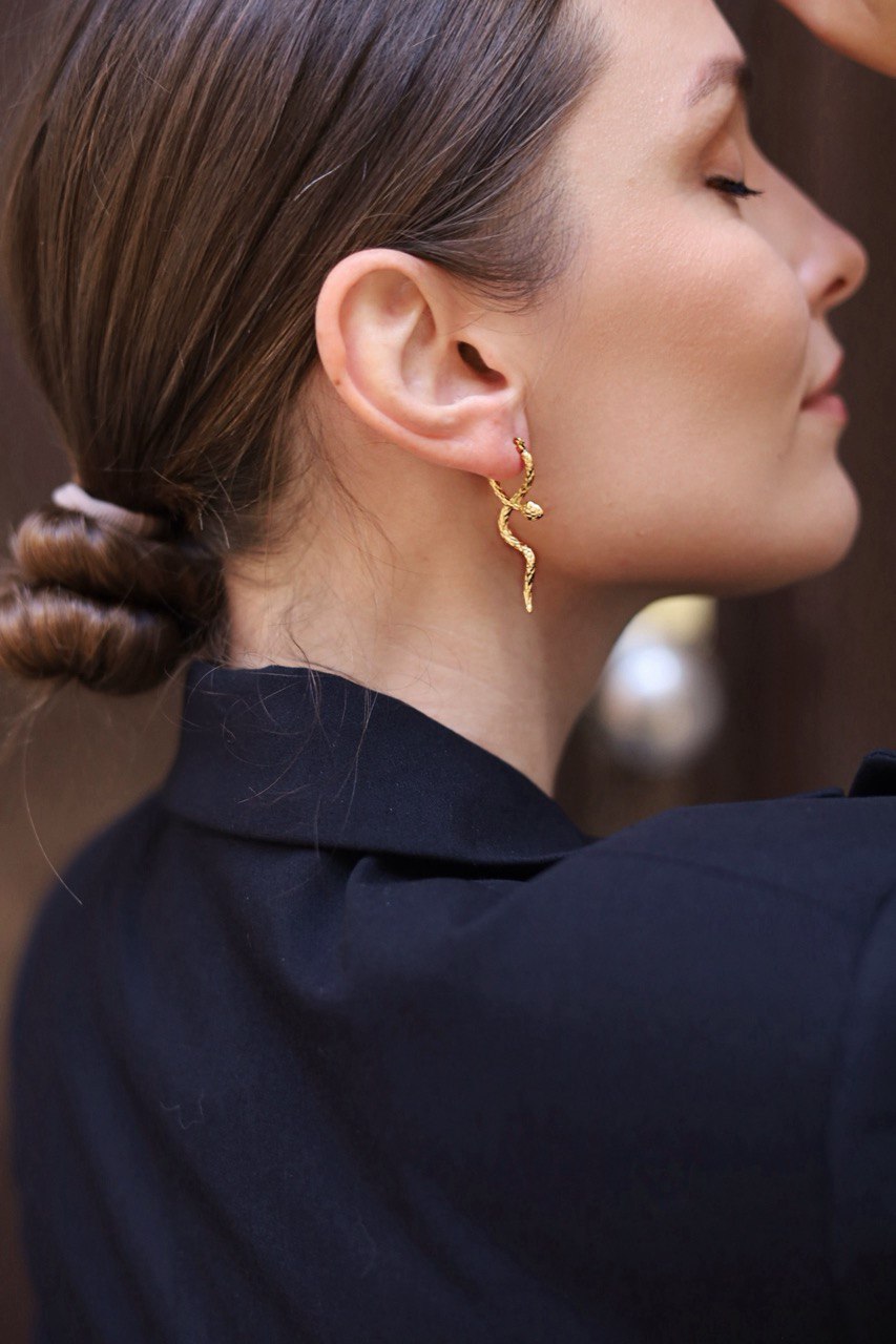 Серьги Змейки