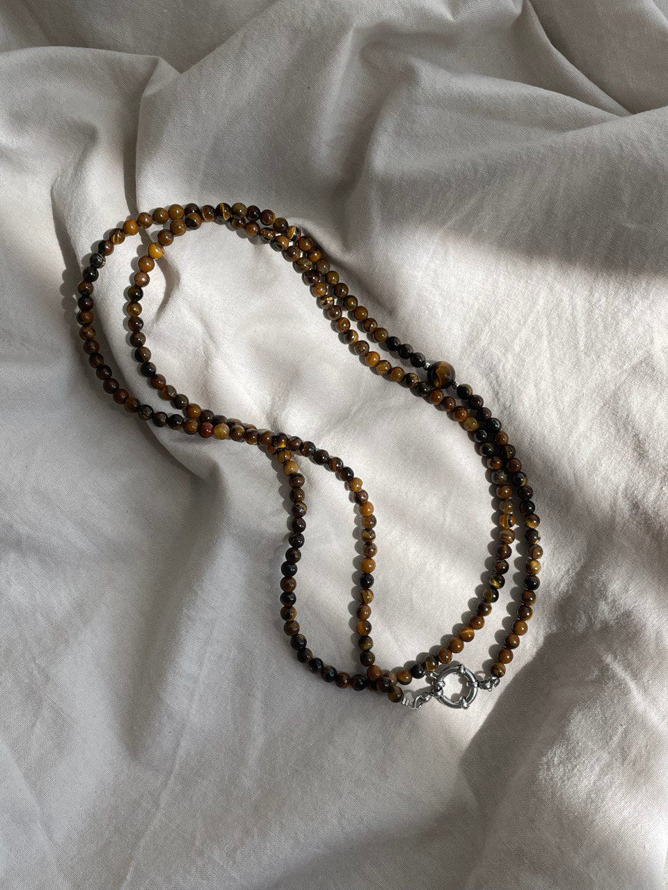 Колье "Макси" из тигрового глаза