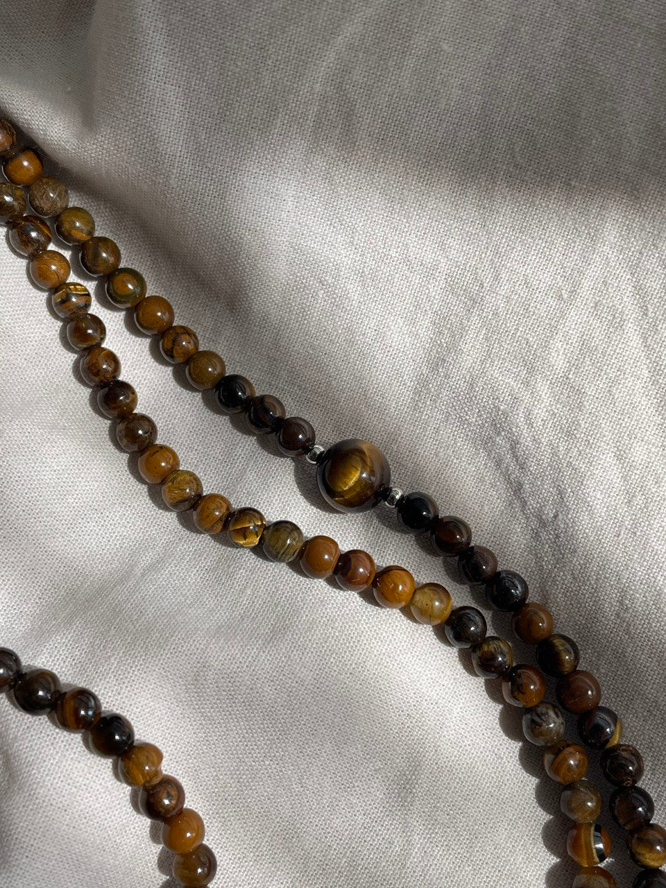 Колье "Макси" из тигрового глаза