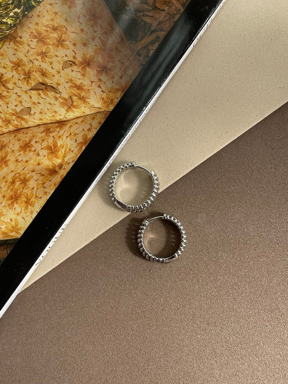 Серьги - кольца ажурные