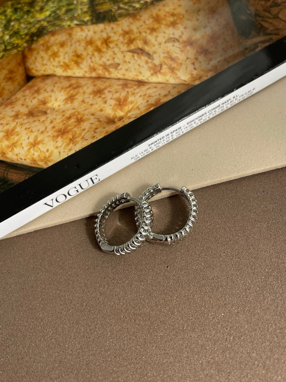 Серьги - кольца ажурные