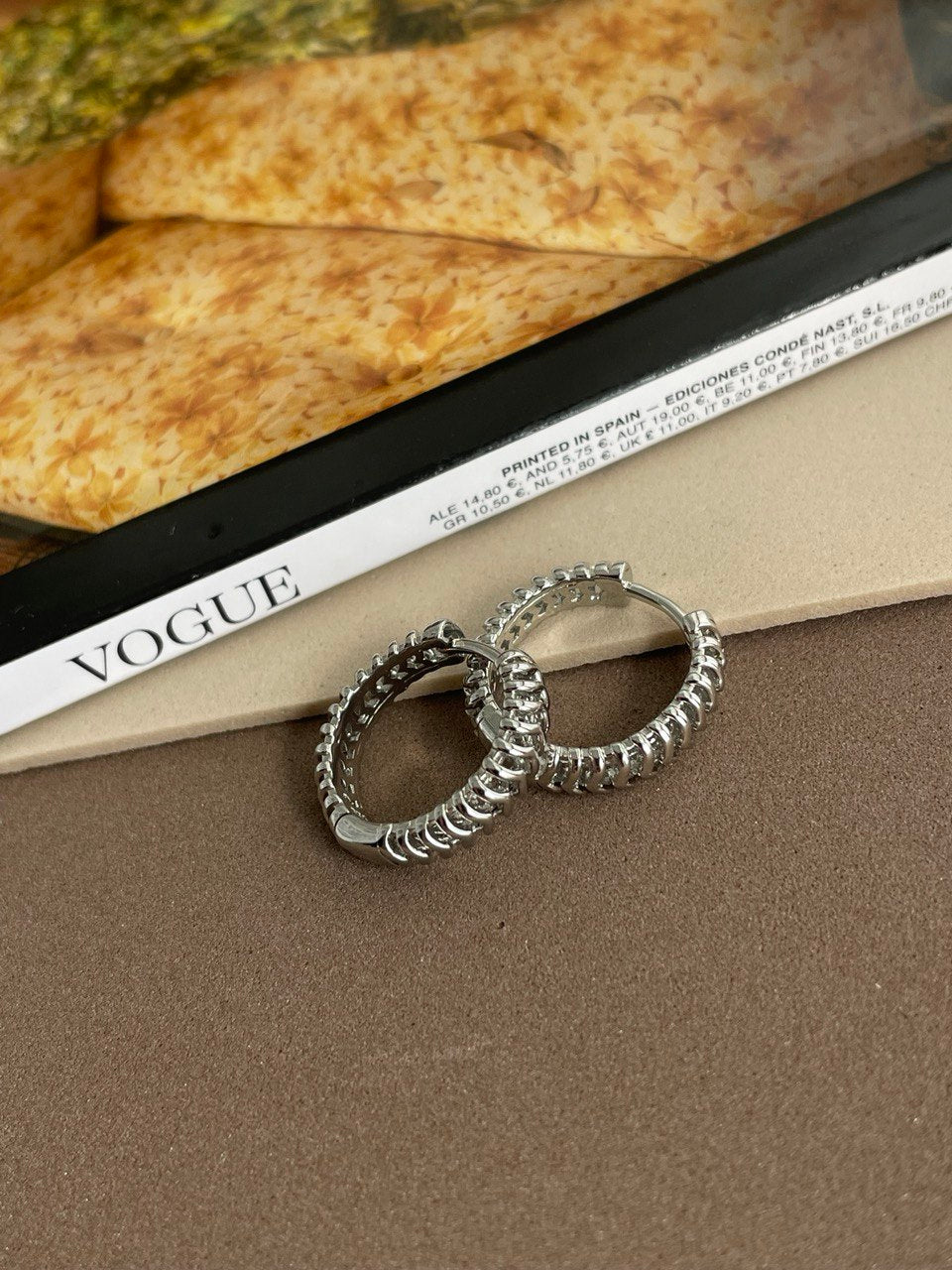 Серьги - кольца ажурные