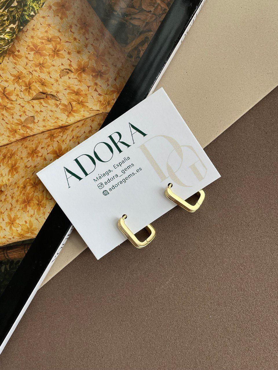 Серьги - овалы рифленые