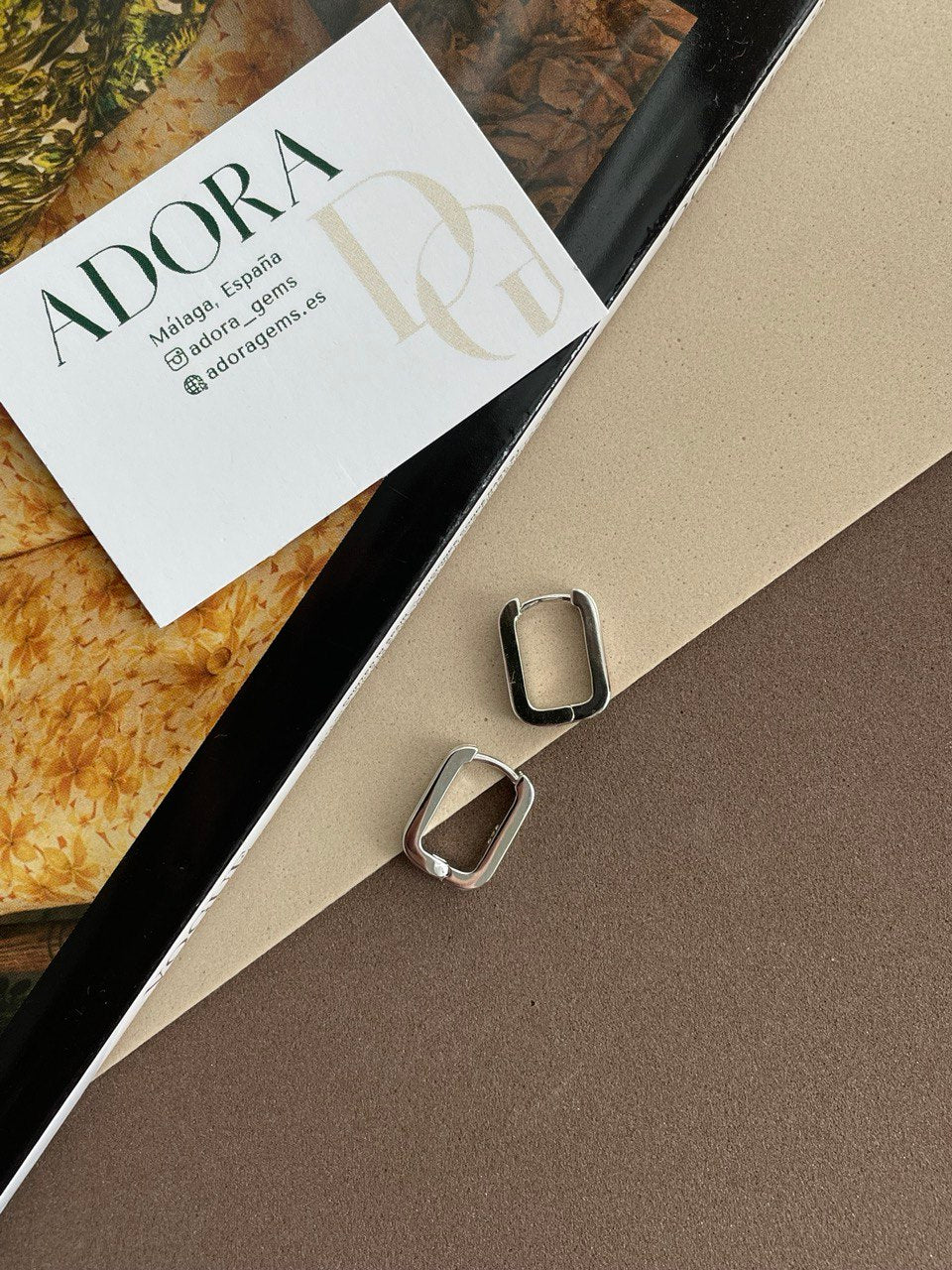 Серьги - овалы рифленые