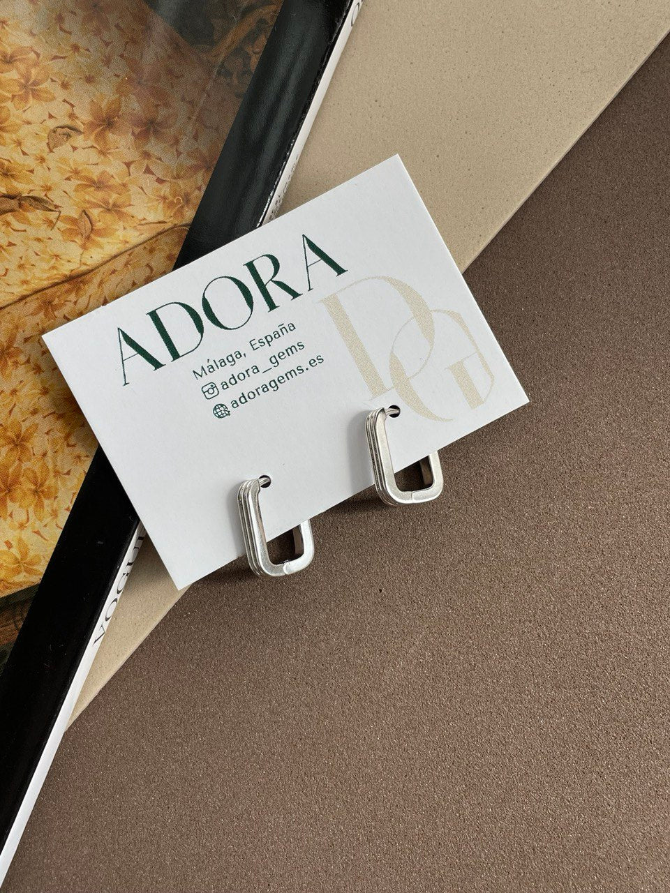 Серьги - овалы рифленые