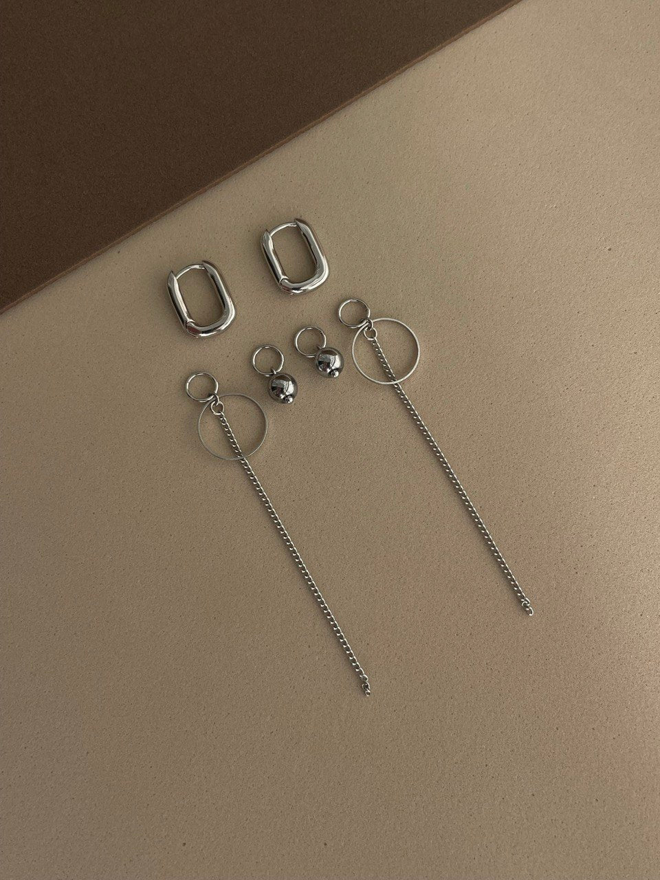 Набор подвесок с гематитом