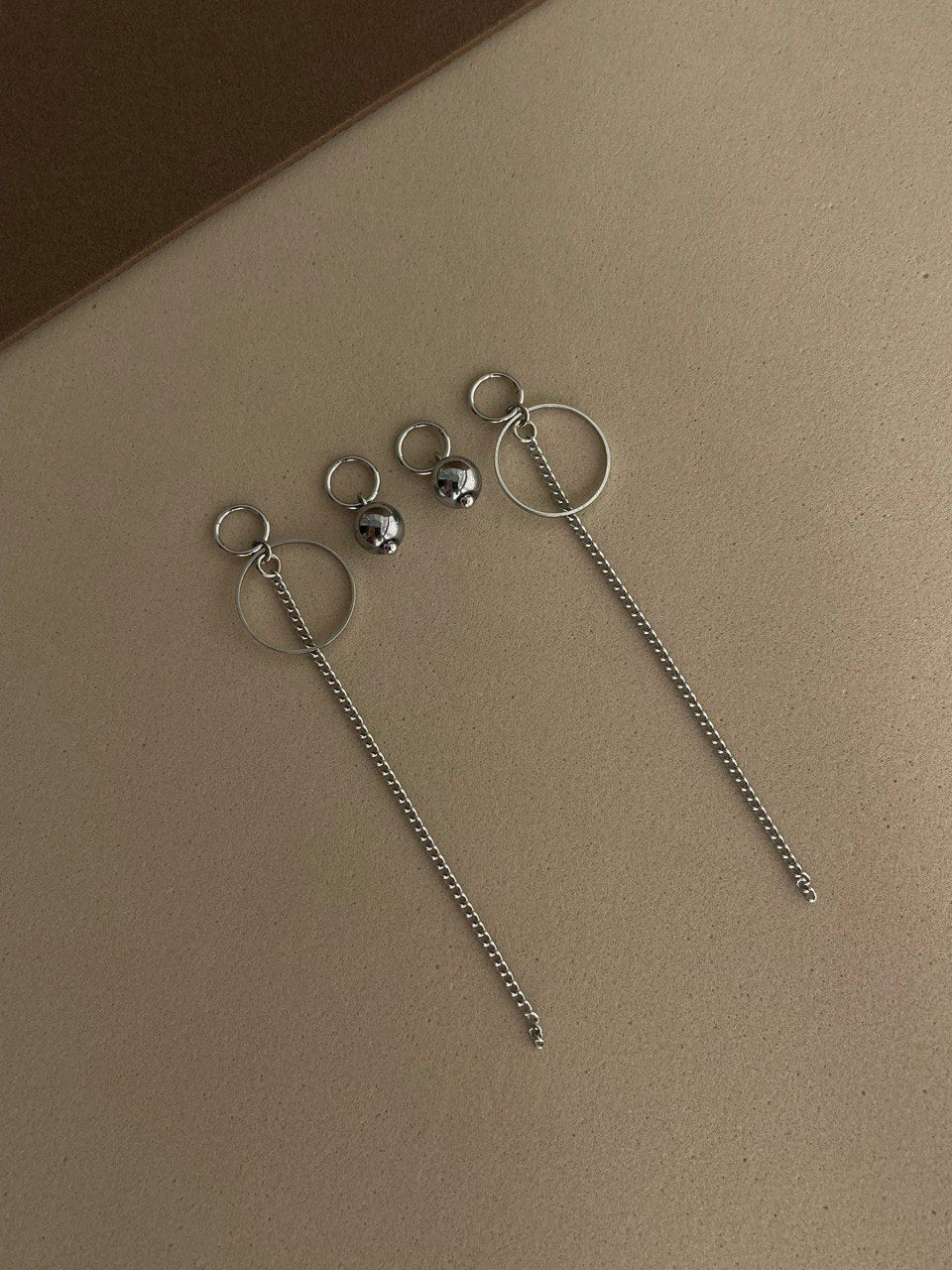 Набор подвесок с гематитом